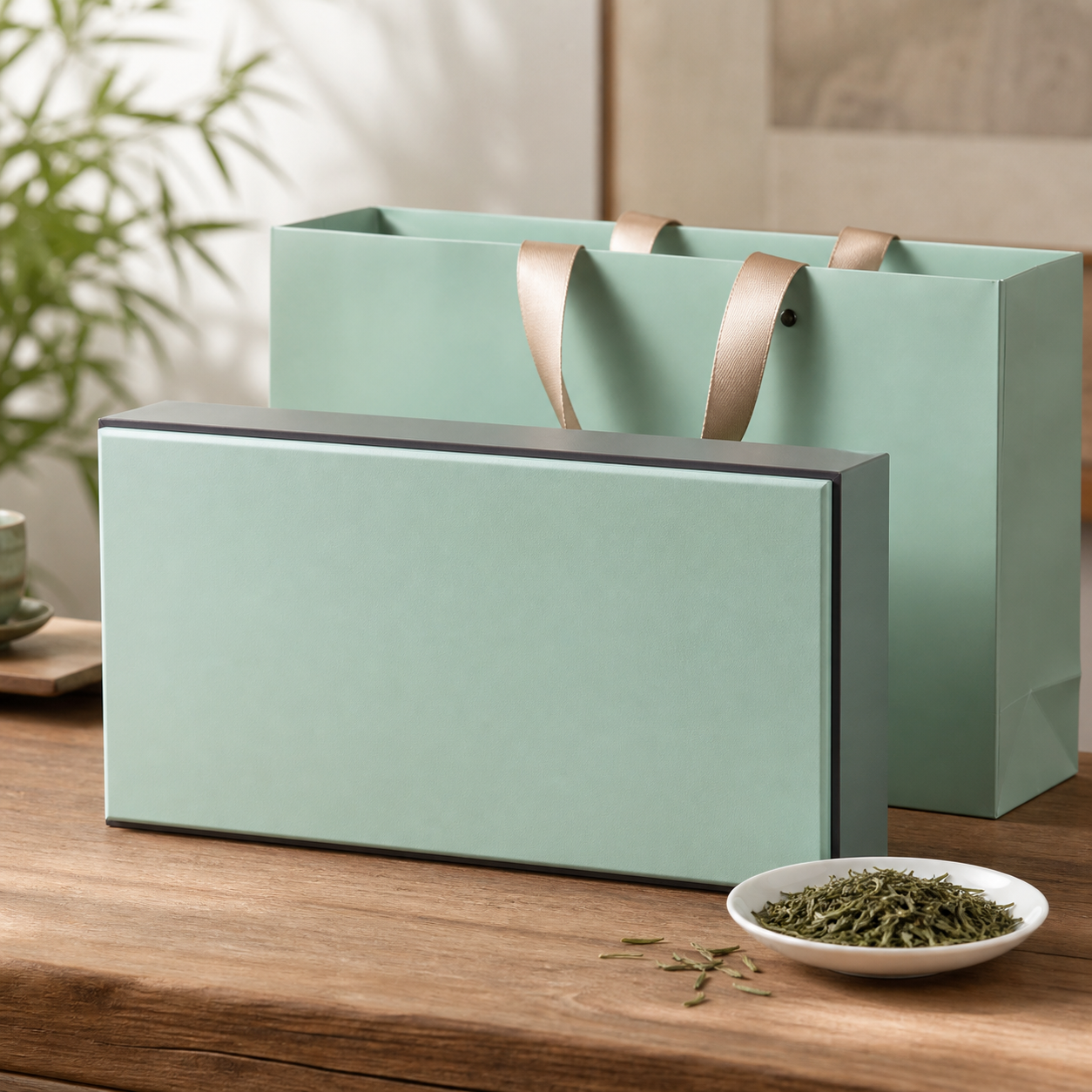 Neutral Biluochun green tea gift box
