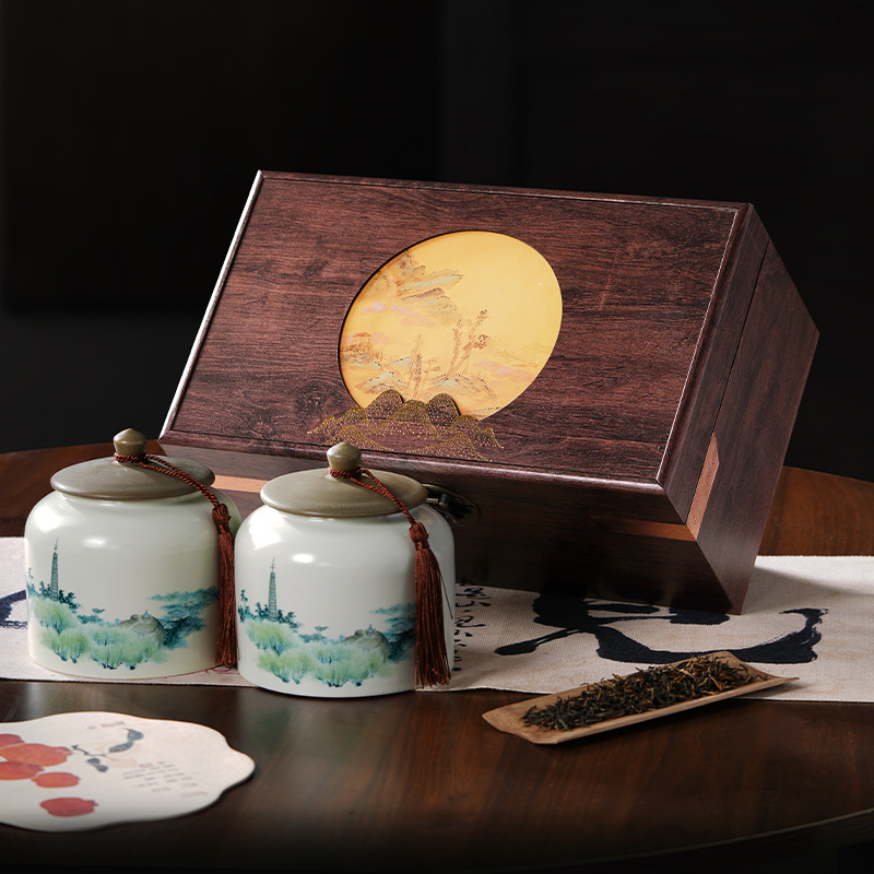 Biluochun wooden tea gift box